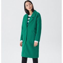 Gładki płaszcz oversize - Zielony. Zielone płaszcze damskie House, s, bez wzorów. Za 179,99 zł.