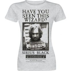 Bluzki asymetryczne: Harry Potter Sirius Wanted Koszulka damska odcienie jasnoszarego