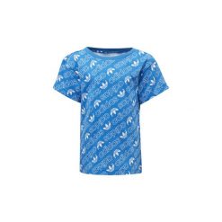 T-shirty z krótkim rękawem Dziecko adidas Koszulka Trefoil Monogram. Niebieskie bluzki dziewczęce Adidas, z krótkim rękawem. Za 89,95 zł.