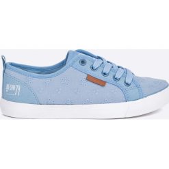 Big Star - Tenisówki. Niebieskie trampki i tenisówki damskie marki BIG STAR, z materiału, na sznurówki. W wyprzedaży za 79,90 zł.