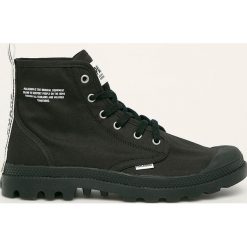 Palladium - Trampki. Czarne trampki męskie Palladium, bez wzorów, z materiału, na sznurówki. Za 359,90 zł.