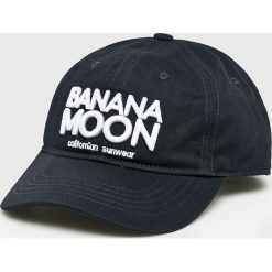 Banana Moon - Czapka. Niebieskie czapki damskie Banana Moon, bez wzorów, z bawełny. W wyprzedaży za 79,90 zł.