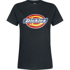 Dickies Horseshoe Tee Koszulka damska czarny. Czarne t-shirty damskie marki Dickies, s, z nadrukiem, z okrągłym kołnierzem. Za 62,90 zł.