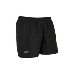 Spodenki do biegania RUN DRY męskie. Szare spodenki sportowe męskie KALENJI, s, bez wzorów, z poliesteru, do biegania. Za 19,99 zł.