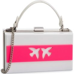 Torebka PINKO - Cantante Clutch PE 19 PLTT 1921CZ Y5FW Bianco/Ros ZO2. Białe torebki klasyczne damskie marki Pinko, bez wzorów, ze skóry, wizytowe, na ramię, bez dodatków. Za 729,00 zł.