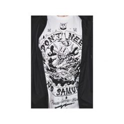 T-SHIRT BLACK RIDER ROLL SLEEVE. Białe t-shirty męskie Don't need no samurai, s, z nadrukiem, z bawełny, klasyczne, z klasycznym kołnierzykiem. Za 139,00 zł.