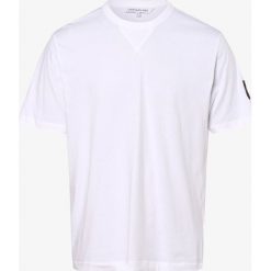 Calvin Klein Jeans - T-shirt męski, biały. Białe t-shirty męskie Calvin Klein Jeans, s, z aplikacjami, z jeansu, eleganckie, bez kołnierzyka. Za 159,95 zł.