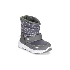 Śniegowce Dziecko Kangaroos SNOWRUSH. Szare kozaki dziewczęce KangaROOS, bez wzorów, bez obcasa. Za 179,00 zł.