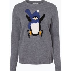 Marie Lund - Sweter damski, szary. Niebieskie swetry klasyczne damskie marki Marie Lund, l, z haftami. Za 179,95 zł.