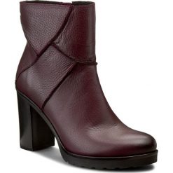 Botki damskie lity: Botki ANN MEX - 7570-14GDR Bordo