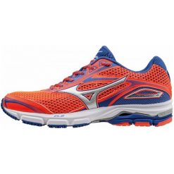 Buty sportowe damskie: Mizuno Buty Do Biegania Wave Legend 4 Fiery Coral/Silver/Dazzling Blue 5,5 (38,5)