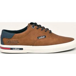 S. Oliver - Buty. Pomarańczowe sneakersy męskie S.Oliver, z okrągłym noskiem, na sznurówki. Za 189,90 zł.
