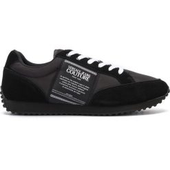 Versace Jeans Couture Tenisówki Czarny. Czarne trampki męskie Versace Jeans Couture, bez wzorów, z jeansu, bez zapięcia. Za 552,95 zł.