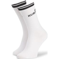 Skarpety Wysokie Unisex KUBOTA - KSS01 Sport White/Black. Białe skarpetki damskie Kubota, bez wzorów, z bawełny. Za 24,99 zł.
