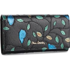 Duży Portfel Damski PIERRE CARDIN - 04 PLANT 114 Black 19215. Czarne portfele damskie Pierre Cardin, bez wzorów, ze skóry. Za 129,00 zł.