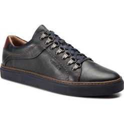 Sneakersy QUAZI - QZ-12-02-000104 107. Niebieskie sneakersy męskie QUAZI, na co dzień, bez wzorów, ze skóry, eleganckie, bez zapięcia. Za 259,00 zł.