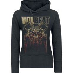 Volbeat Bleeding Crown Skull Bluza z kapturem damska czarny. Czarne bluzy damskie z kieszeniami marki Volbeat, xl, z nadrukiem, z kapturem. Za 144,90 zł.