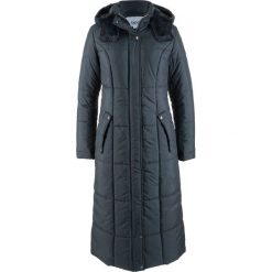 Lekki, długi płaszcz pikowany bonprix ciemny niebieski. Niebieskie płaszcze damskie bonprix, długie. Za 269,99 zł.