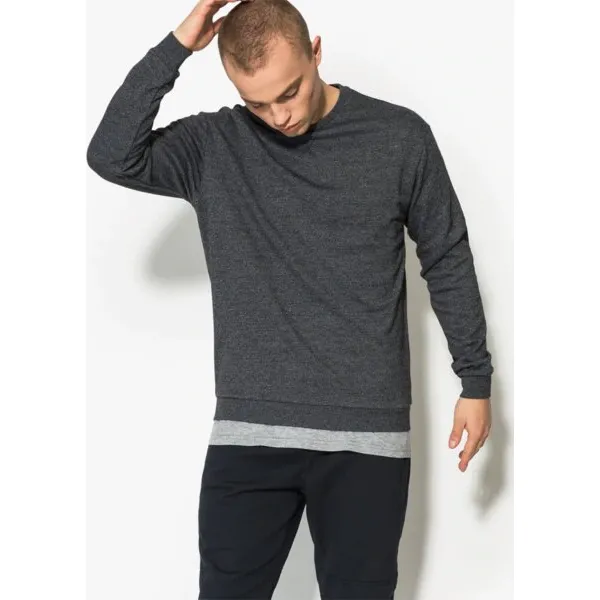 Confront Bluza Tom , szary, rozmiar L. Szare bluzy męskie Confront, m, bez wzorów, z bawełny, eleganckie, z klasycznym kołnierzykiem, bez rękawów, bez kaptura. W wyprzedaży za 44,99 zł.