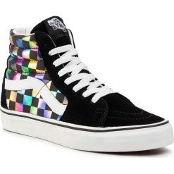 Sneakersy VANS - Sk8-Hi VN0A4BV6SRY1 (Iridescent Check) Blktrwt. Czarne półbuty damskie Vans, ze skóry. Za 379,00 zł.