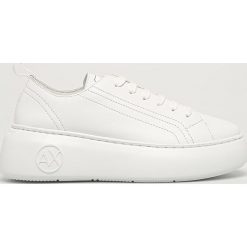 Armani Exchange - Buty. Czarne buty sportowe damskie Armani Exchange, z gumy. Za 649,90 zł.