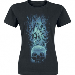 Fantastic Beasts Grindelwalds Verbrechen - Rise Up Koszulka damska czarny. Czarne koszulki damskie marki Fantastic Beasts, l, z nadrukiem, retro, z okrągłym kołnierzem. Za 42,90 zł.