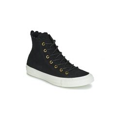 Buty Converse CHUCK TAYLOR ALL STAR FRILLY THRILLS SUEDE HI. Czarne trampki i tenisówki damskie Converse, bez wzorów, bez zapięcia. Za 369,00 zł.