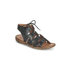Sandały Josef Seibel ROSALIE 39. Czarne sandały damskie marki Josef Seibel, bez wzorów, bez obcasa, bez zapięcia. Za 349,00 zł.