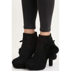 Czarne Botki Kick The Wind. Czarne botki damskie lity Born2be, na wysokim obcasie, na zamek. Za 99,99 zł.