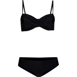 Bikini na fiszbinach (2 części) bonprix czarny. Czarne stroje kąpielowe damskie bonprix, bez wzorów. Za 99,99 zł.