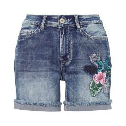 Cellbes Szorty niebieski denim female niebieski 34. Niebieskie szorty damskie Cellbes, z haftami, z denimu. Za 139,00 zł.
