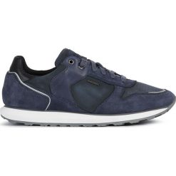 Geox - Buty. Niebieskie sneakersy męskie Geox, ze skóry, na sznurówki. W wyprzedaży za 399,90 zł.