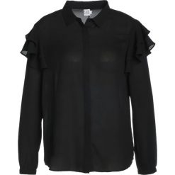 Koszule wiązane damskie: Saint Tropez RUFFLE SHOULDER Koszula black