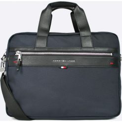 Tommy Hilfiger - Torba. Niebieskie torby na laptopa marki TOMMY HILFIGER, w paski, z materiału. Za 539,90 zł.