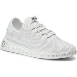 Sneakersy DKNY - Mel K1963322 Wht/Silver. Białe półbuty damskie DKNY, ze skóry ekologicznej. Za 479,00 zł.