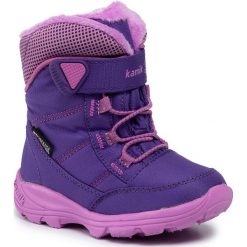Śniegowce KAMIK - Stance NF9125 Purple. Fioletowe śniegowce dziewczęce Kamik, bez zapięcia. W wyprzedaży za 169,00 zł.