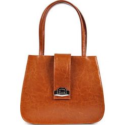 Torebka skórzana elegancki kuferek DAN-A T240 camel - camel. Brązowe kuferki damskie DAN-A, bez wzorów, ze skóry, eleganckie, bez dodatków. Za 189,99 zł.