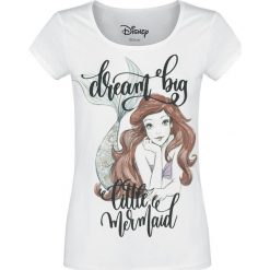 Ariel - Mała Syrenka Dream Big Koszulka damska biały. Białe koszulki damskie Ariel - Mała Syrenka, l, z nadrukiem, z okrągłym kołnierzem, bez rękawów. Za 36,90 zł.