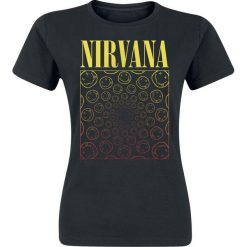 Nirvana Spiral Smiley Koszulka damska czarny. Czarne koszulki damskie marki Nirvana, l, bez wzorów, bez kołnierzyka, bez rękawów. Za 74,90 zł.