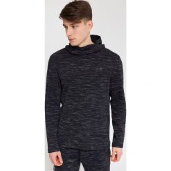 Bluzy męskie: Bluza męska BLM214 – ciemny szary melanż