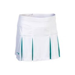 Spódniczka tenis 900 dla dziewczynek. Białe spódniczki dziewczęce marki ARTENGO, bez wzorów, z elastanu, młodzieżowe, sportowe. W wyprzedaży za 29,99 zł.