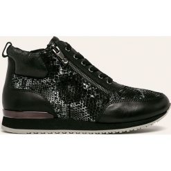 Caprice - Buty. Czarne buty sportowe damskie Caprice, bez wzorów, ze skóry, sportowe. W wyprzedaży za 239,90 zł.