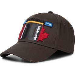 Czapka z daszkiem DSQUARED2 - Embroidered Cargo Baseball Caps BCM0243 05C00001 8066 Militare. Zielone czapki męskie Dsquared2, bez wzorów, z bawełny. W wyprzedaży za 479,00 zł.