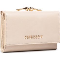Mały Portfel Damski PETERSON - 412-09-24-01 Cream. Brązowe portfele damskie Peterson, bez wzorów, ze skóry. Za 139,00 zł.