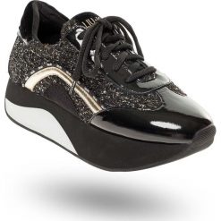 SNEAKERSY Liu Jo. Czarne sneakersy damskie ze skóry. Za 413,40 zł.