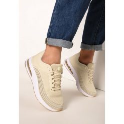 Złote Buty Sportowe Soft Day. Żółte buty sportowe damskie Born2be, bez wzorów, sportowe. Za 109,99 zł.
