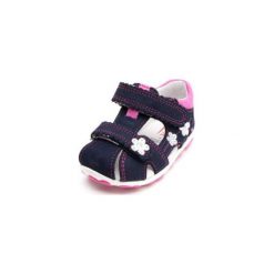 Superfit Girls Sandały Fanni ocean kombi (średnie) - niebieski - Gr.Moda (6 - 24 miesięcy ). Niebieskie buciki niemowlęce marki Superfit, ze skóry. Za 229,00 zł.