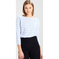 Bluzki asymetryczne: Rich & Royal HEAVY STRIPE Bluzka z długim rękawem light blue