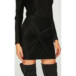 Answear - Spódnica. Czarne minispódniczki ANSWEAR, l, z dzianiny, dopasowane. Za 129,90 zł.
