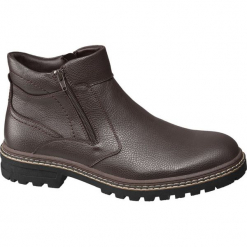 Kozaki męskie Highland Creek brązowe. Brązowe buty zimowe męskie marki Highland Creek, z materiału, na zamek. Za 159,90 zł.
